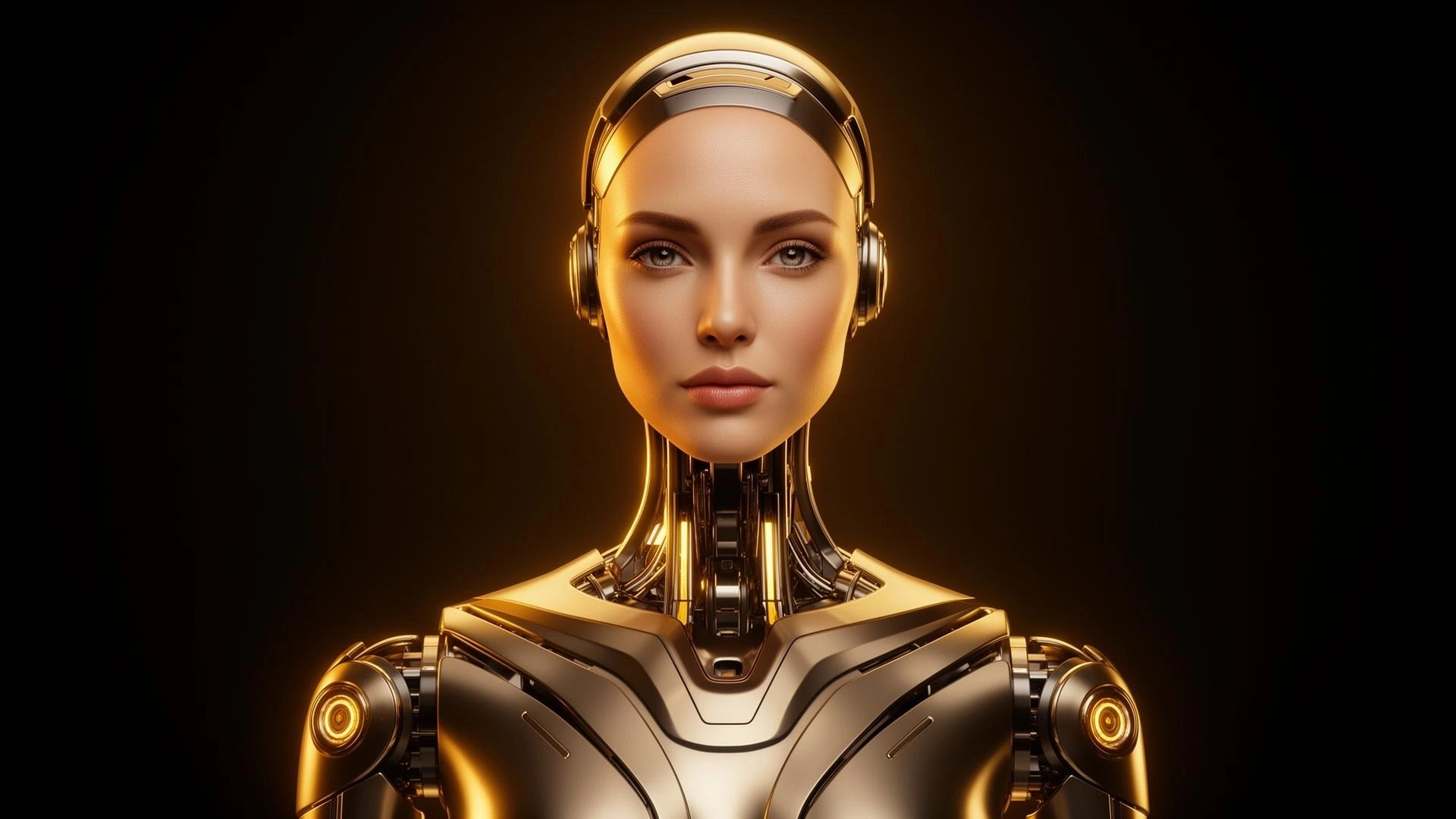Original golden humanoid hero